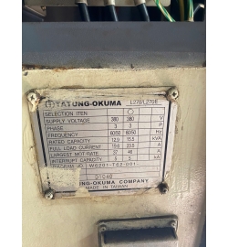 Dữ liệu máy tiện TATUNG-OKUMA L270-II